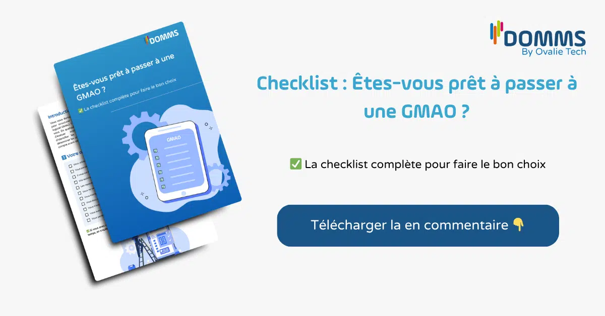 check list êtes vous prêts à passer à une GMAO ?